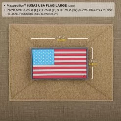 USA Flag Morale Patch (Large) -Maxpedition USA2C2 detail