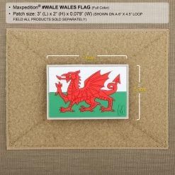 Wales Flag Morale Patch -Maxpedition WALEC2 detail