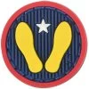 Yellow Footprints Morale Patch -Maxpedition YWFTC detail