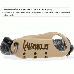 Steel Cable Lock -Maxpedition cablocK4 detail